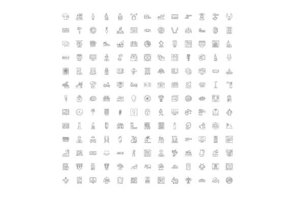 Collection of Various Line Art Outline I: A Versatile Design Resource for Real-World Projects