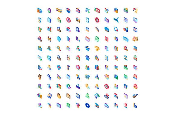 Digital Isometric Icons Creating Technol: Strategic Value in Visual Communication