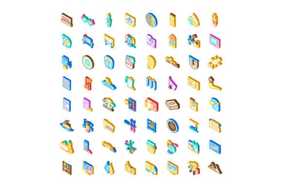 Enhancing Design Projects with the Isometric Vector Icons Set Diverse Colle