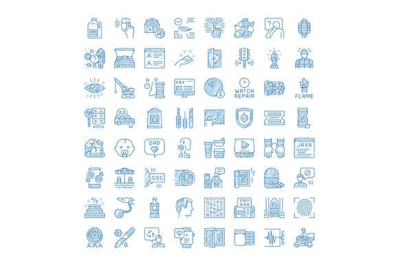 Enhancing Modern Web Design with Doodle and Thin Line Vector Icons