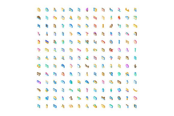 Enhancing Web Design with a Large Collection of Isometric Web App Icons