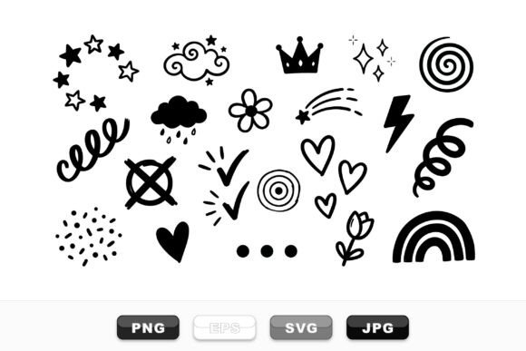 Exploring the Charm of Hand Drawn Doodle Clipart Sets for Creative Projects