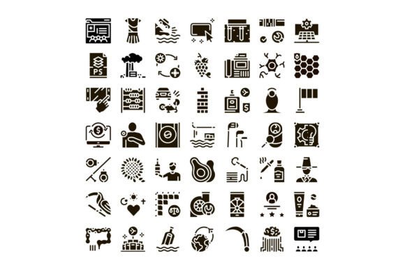 Glyph Icons for Business Design Needs