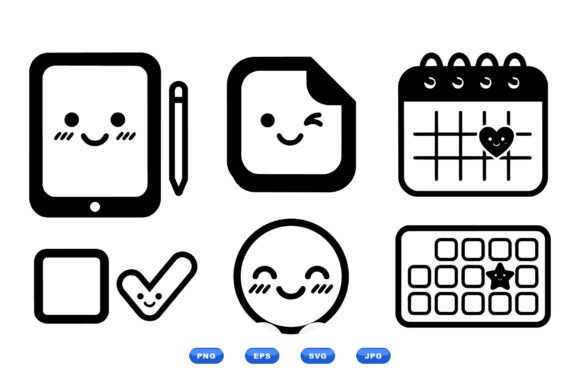 Kawaii Planner Icon Pack: Enhancing Visual Workflow and Organization