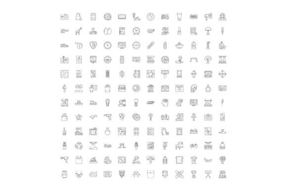 User Interface Web Symbols Line Icons Se